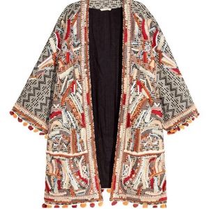 H&M Collection Beaded Kimono Jacket Oversized Fit